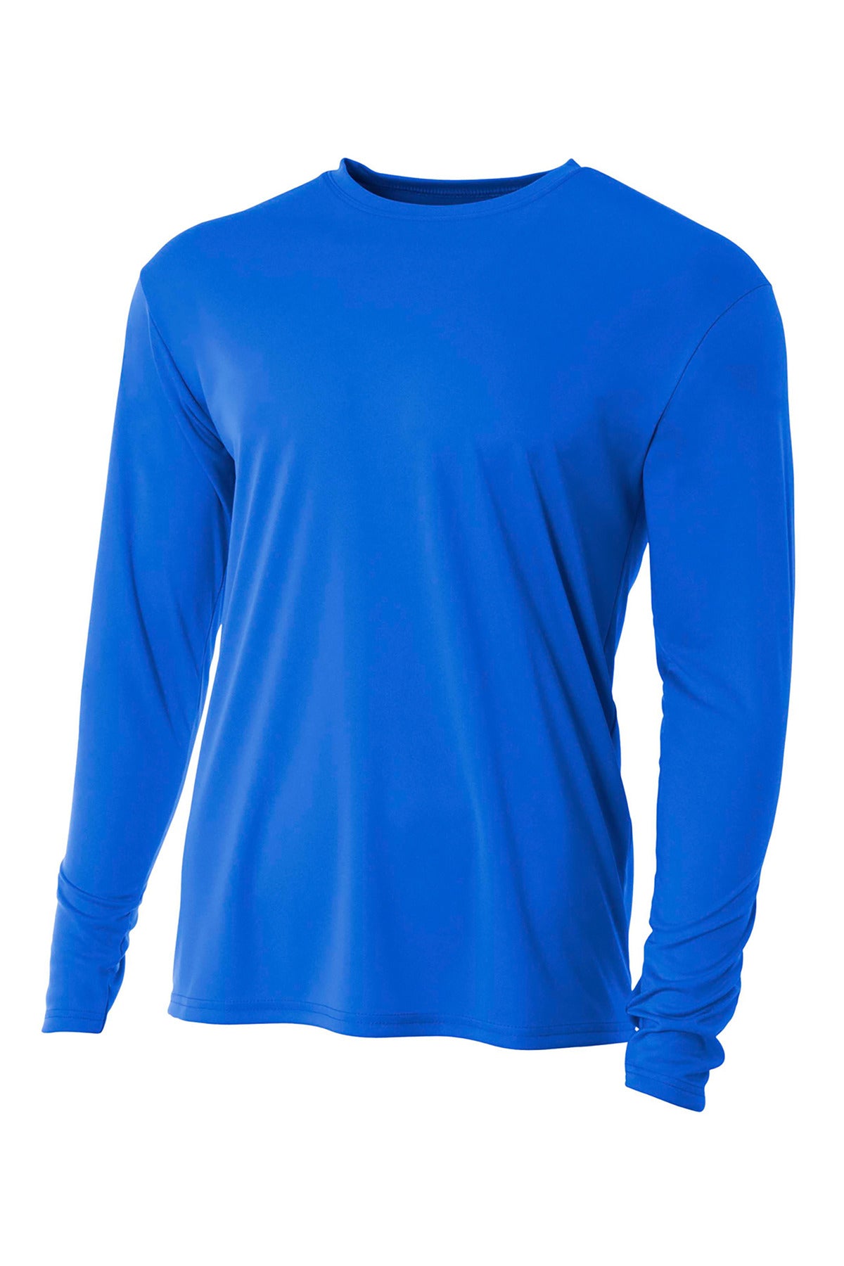 Front View of Royal A4 Cooling Performance Long Sleeve Tee A4N3165 plain
