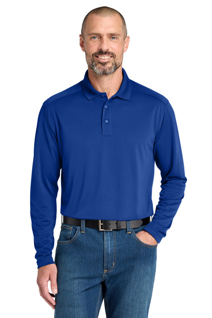 Front View of Royal CornerStone Select Lightweight Snag-Proof Long Sleeve Polo CS418LS plain