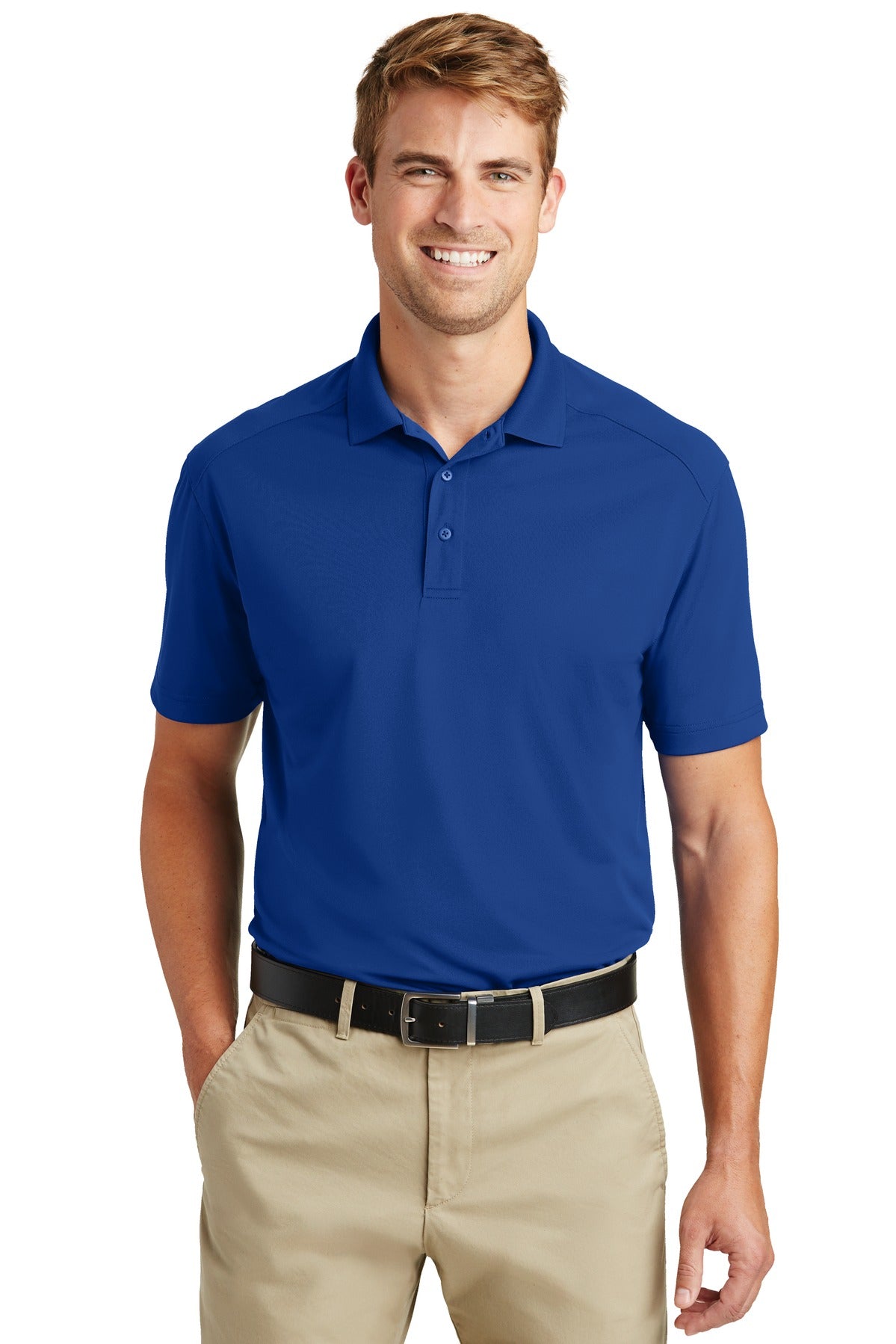 Front View of Royal CornerStone Select Lightweight Snag-Proof Polo. CS418 plain