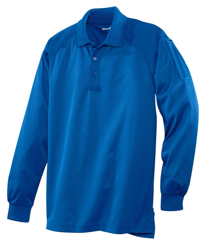 Front View of Royal CornerStone - Select Long Sleeve Snag-Proof Tactical Polo. CS410LS plain