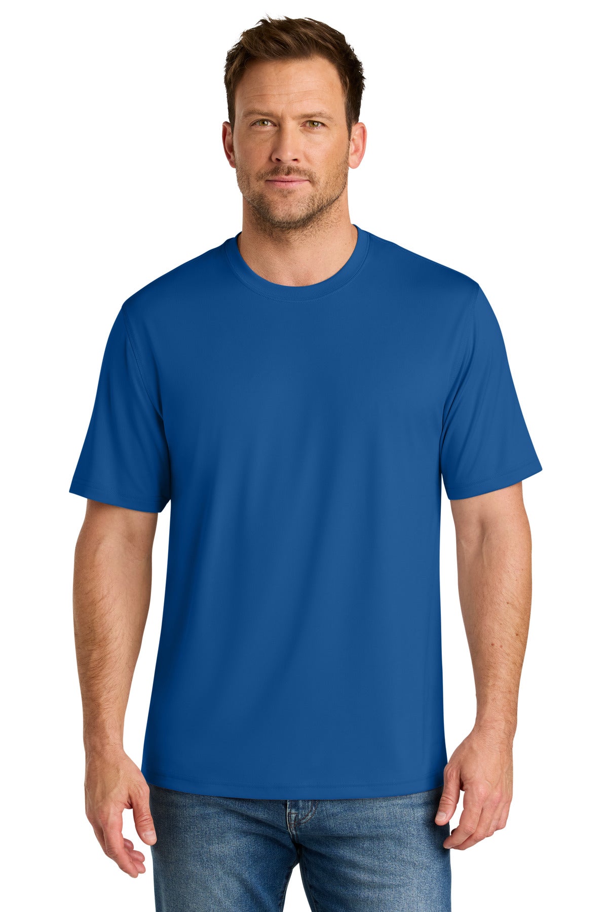 Front View of Royal CornerStone Workwear Pro Short Sleeve Tee CS440 plain