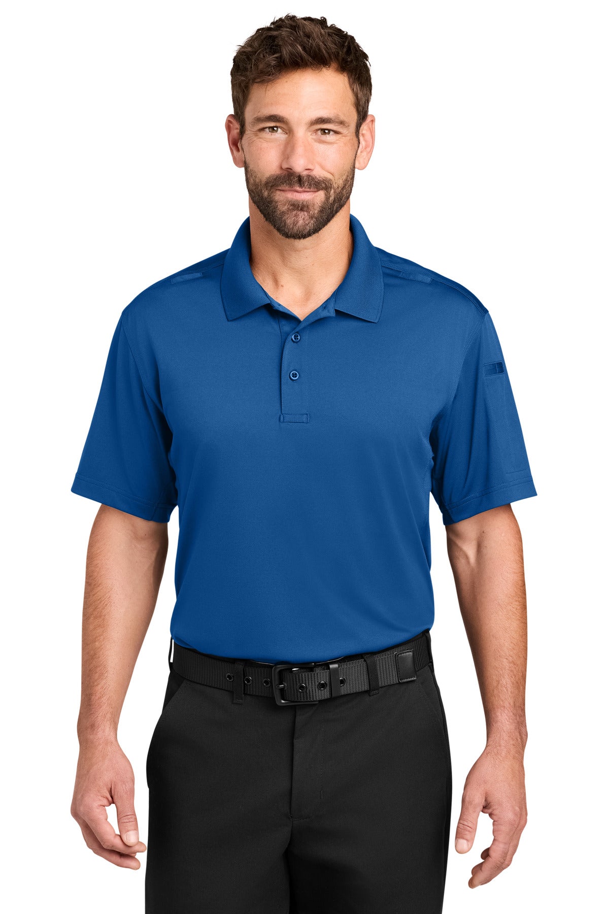Front View of Royal CornerStone Workwear Pro Tactical Polo CS452 plain