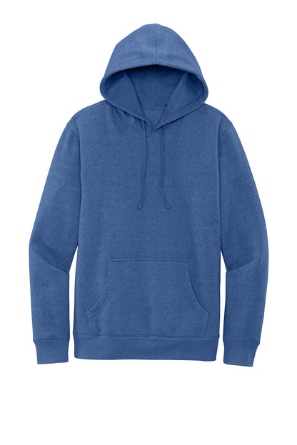 Front View of Royal Frost District V.I.T. Fleece Hoodie DT6100 plain