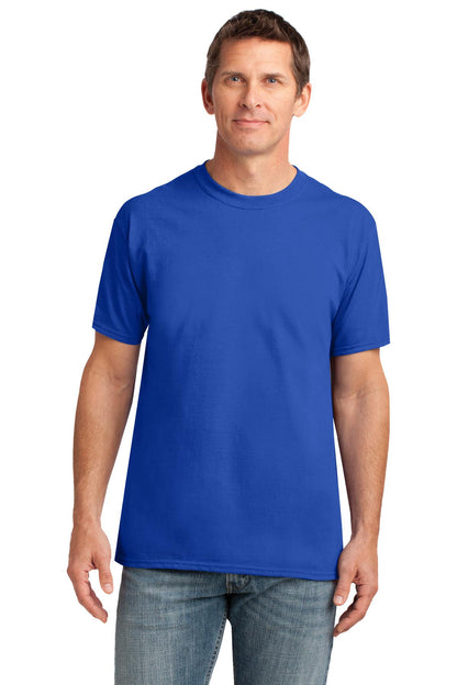 Front View of Royal Gildan Gildan Performance T-Shirt. 42000 plain