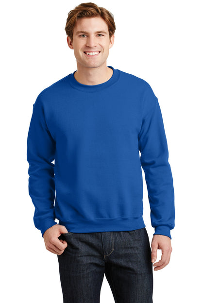 Front View of Royal Gildan Heavy Blend Crewneck Sweatshirt. 18000 plain