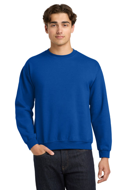 Front View of Royal Gildan Heavy Blend Crewneck Sweatshirt. 18000 plain