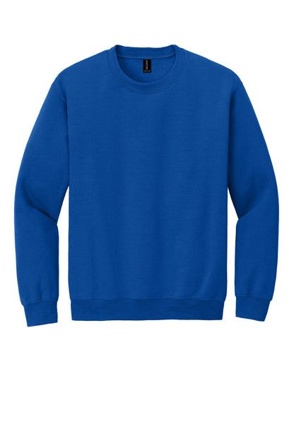 Front View of Royal Gildan Heavy Blend Crewneck Sweatshirt. 18000 plain