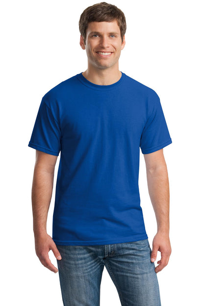 Front View of Royal Gildan - Heavy Cotton 100% Cotton T-Shirt. 5000 plain