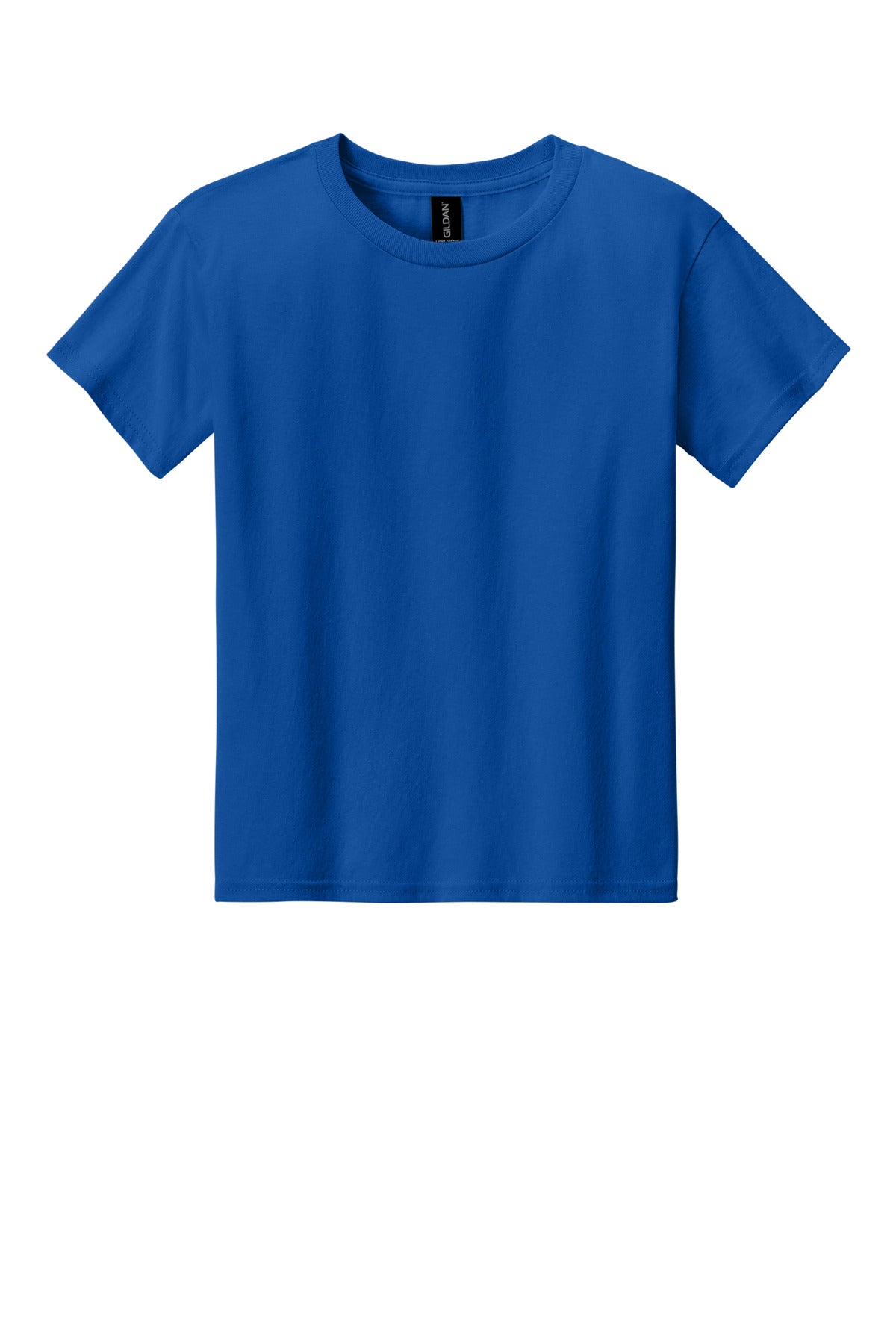 Front View of Royal Gildan Youth Light Cotton Tee 3000B plain