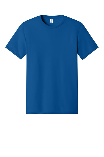Front View of Royal Jerzees Dri-Power 100% Polyester T-Shirt. 21M plain