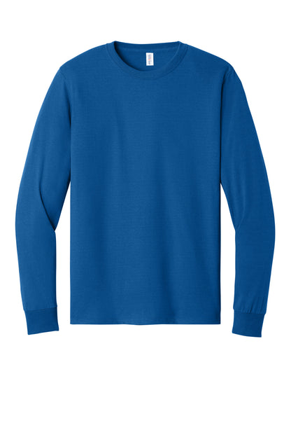 Front View of Royal Jerzees - Dri-Power 50/50 Cotton/Poly Long Sleeve T-Shirt. 29LS plain