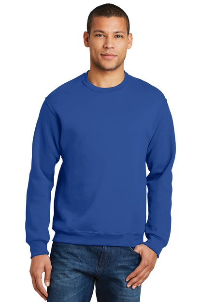 Front View of ROYAL Jerzees - NuBlend Crewneck Sweatshirt. 562M plain