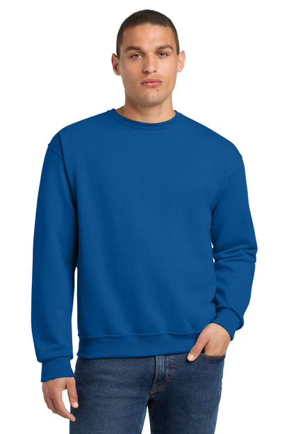 Front View of ROYAL Jerzees - NuBlend Crewneck Sweatshirt. 562M plain