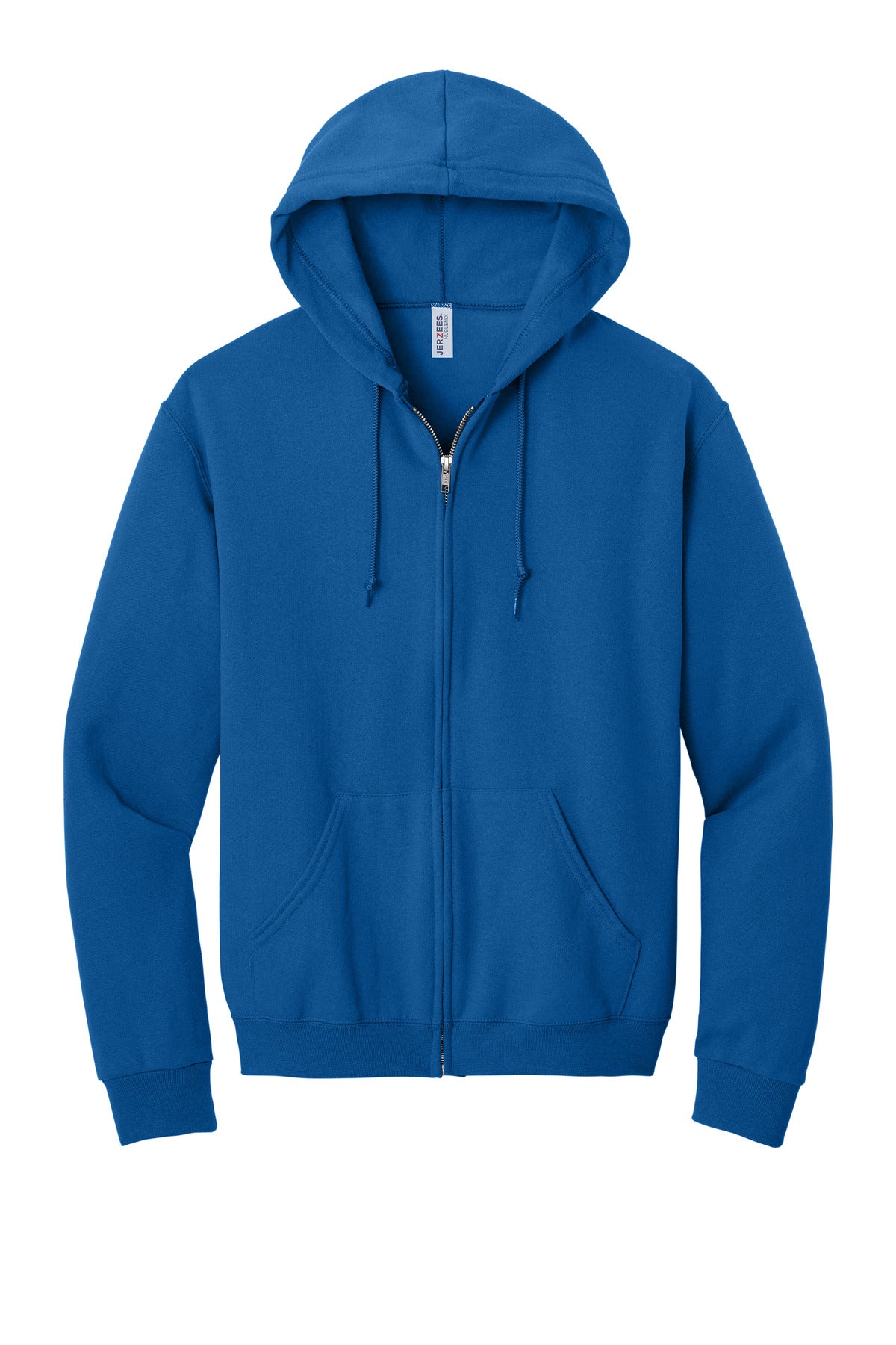 Front View of ROYAL Jerzees - NuBlend Full-Zip Hooded Sweatshirt. 993M plain