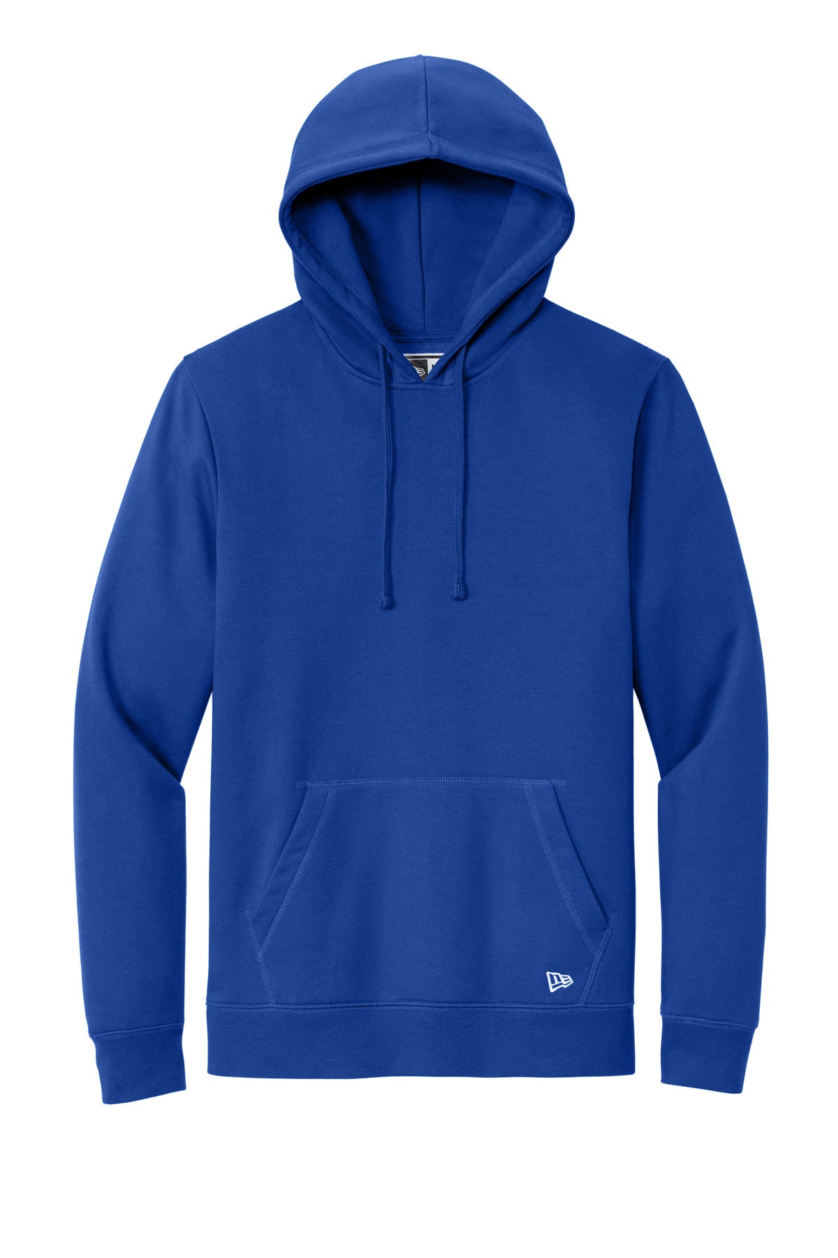 Front View of Royal New Era Comeback Fleece Pullover Hoodie NEA550 plain