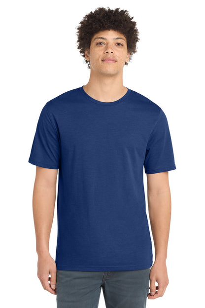 Front View of Royal New Era Tri-Blend Tee NEA135 plain