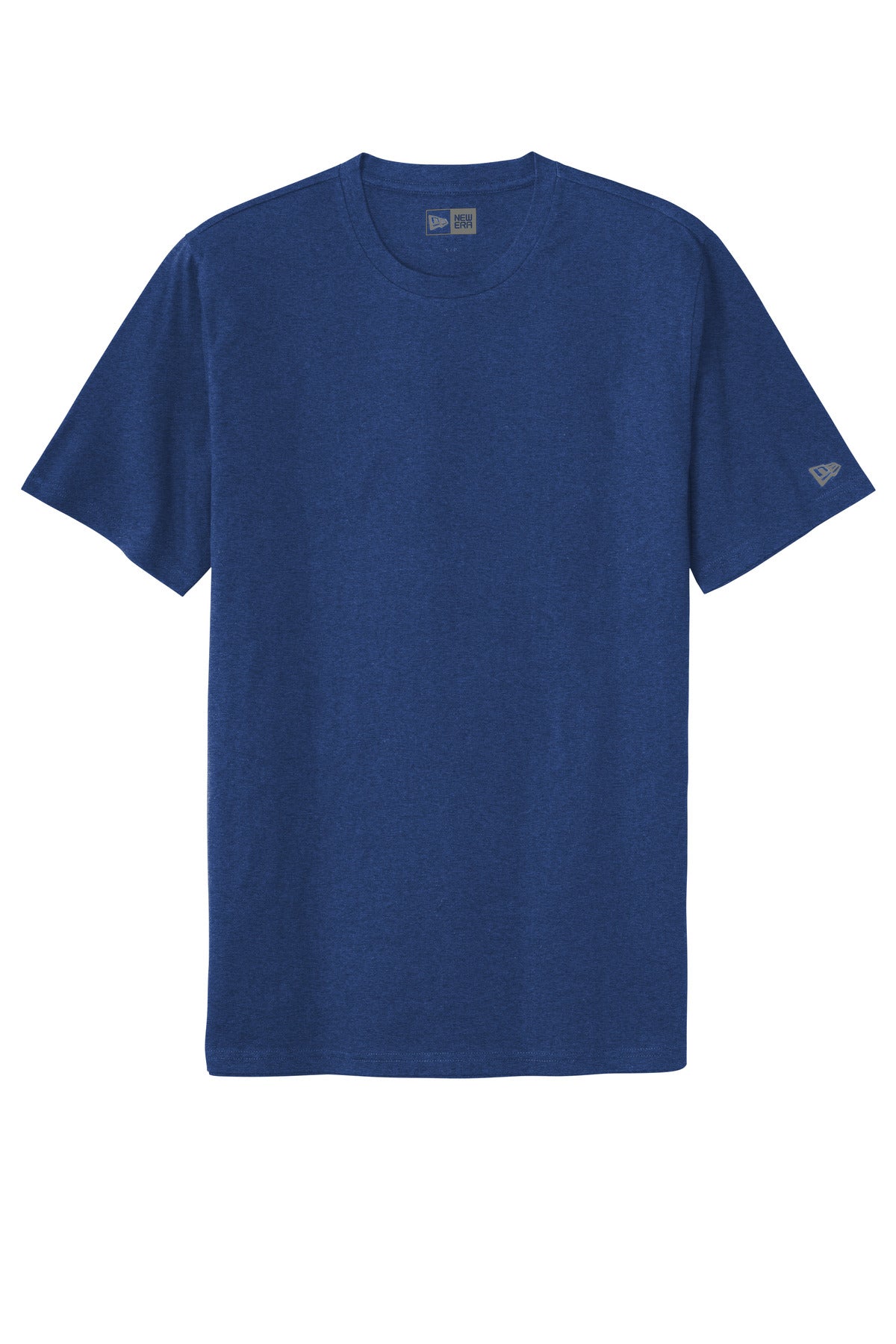 Front View of Royal New Era Tri-Blend Tee NEA135 plain