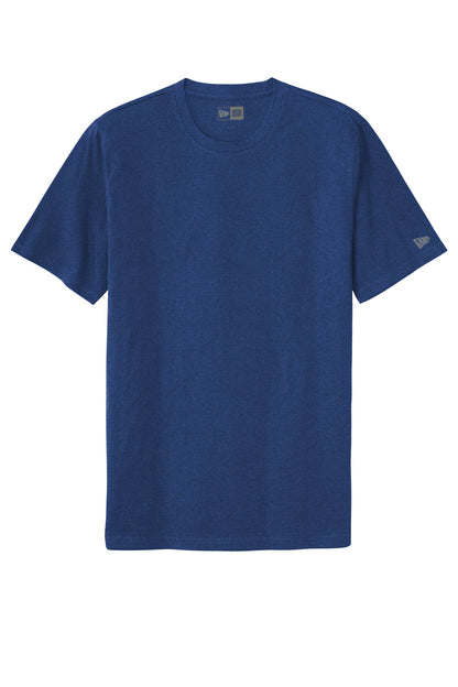 Front View of Royal New Era Tri-Blend Tee NEA135 plain