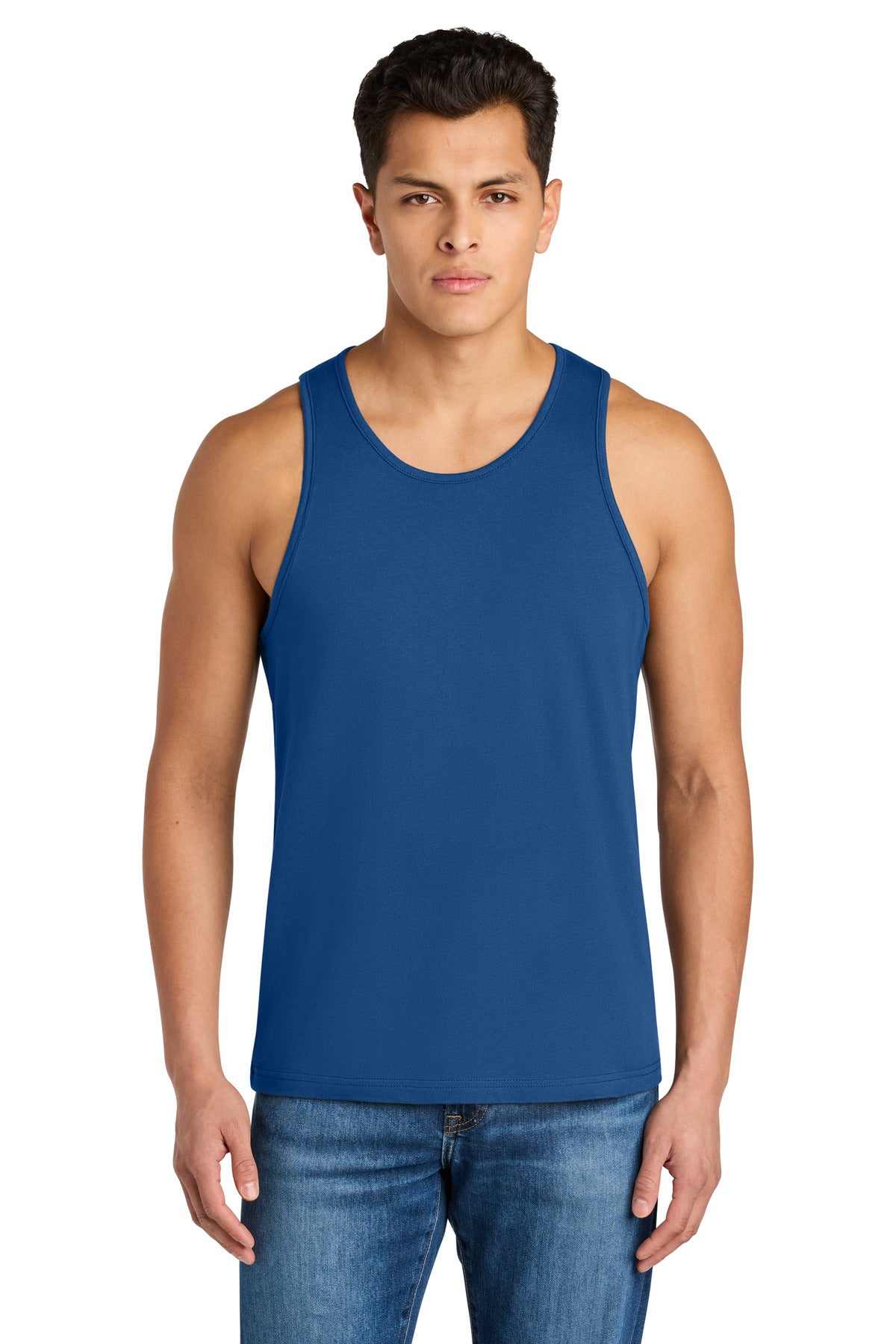Front View of Royal Next Level Apparel Cotton Muscle Tank NL3633 plain