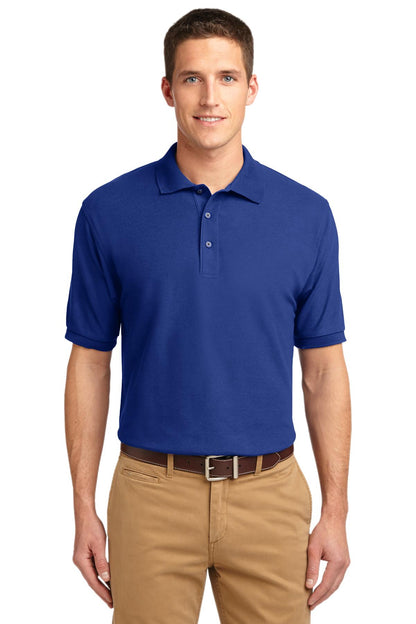 Front View of Royal Port Authority Extended Size Silk Touch Polo K500ES plain
