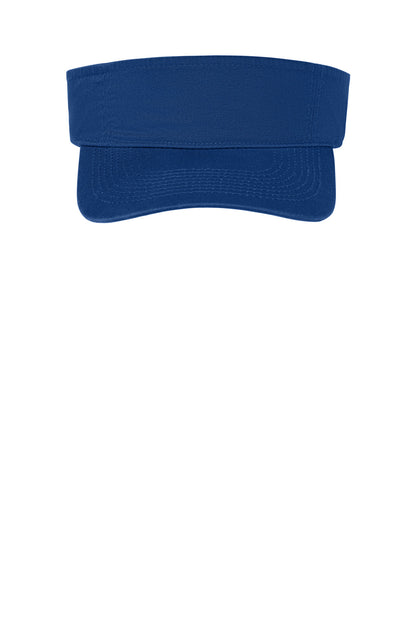 Front View of Royal Port Authority Fashion Visor. CP45 plain