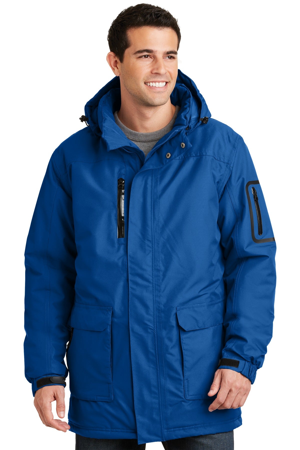Front View of Royal Port Authority Heavyweight Parka. J799 plain