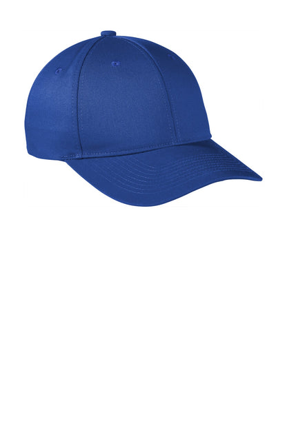 Front View of Royal Port Authority Snapback Fine Twill Cap C801 plain