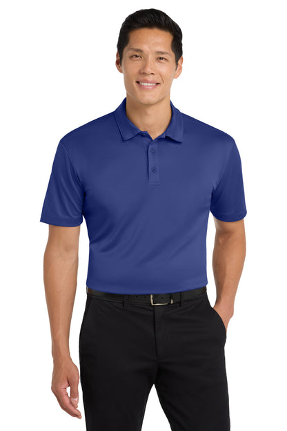 Front View of Royal Port Authority Tall Silk Touch Performance Polo. TLK540 plain