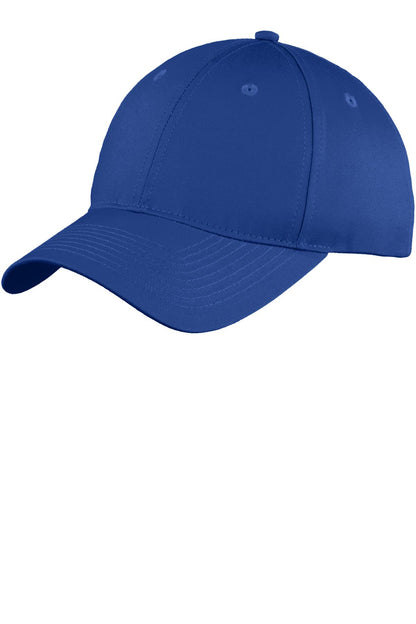 Front View of Royal Port Authority Youth Six-Panel Unstructured Twill Cap. YC914 plain