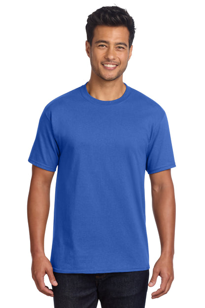 Front View of Royal Port & Co Core Cotton DTG Tee PC54DTG plain