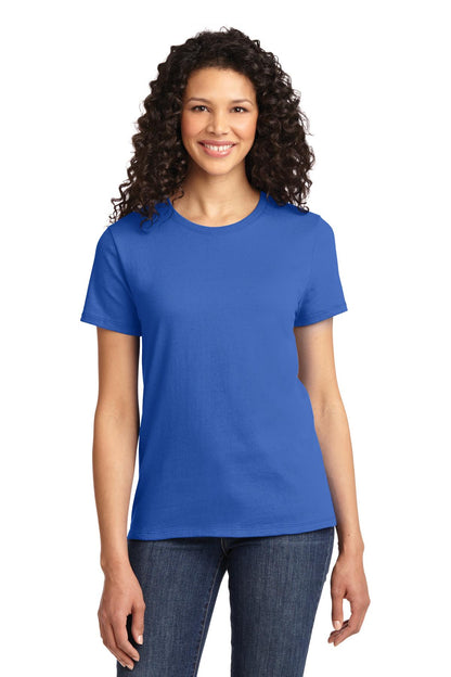 Front View of Royal Port & Co Women's Essential Tee. LPC61 plain