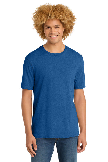 Front View of RoyalBlHtr District Perfect Weight Tee. DT104 plain