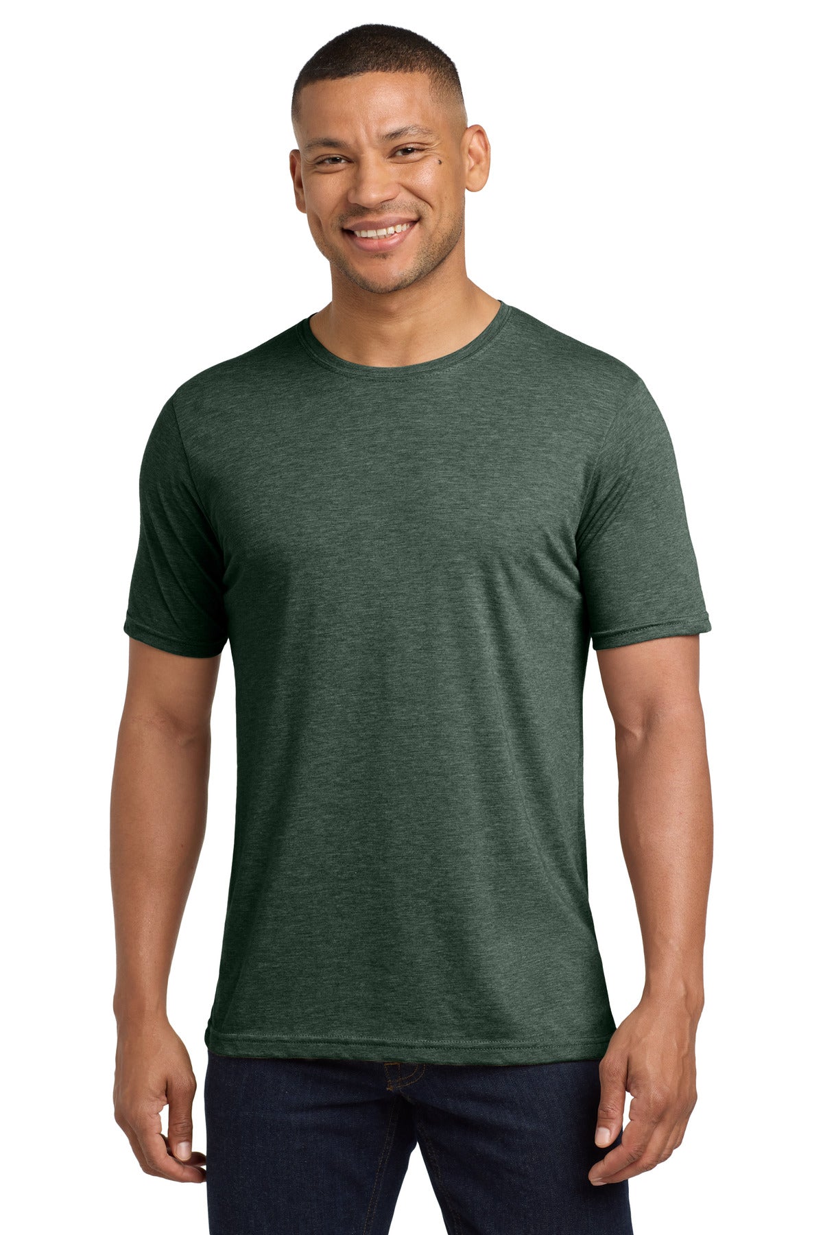 Front View of RoyalPine Next Level Apparel Adult Poly/Cotton Tee. NL6200 plain