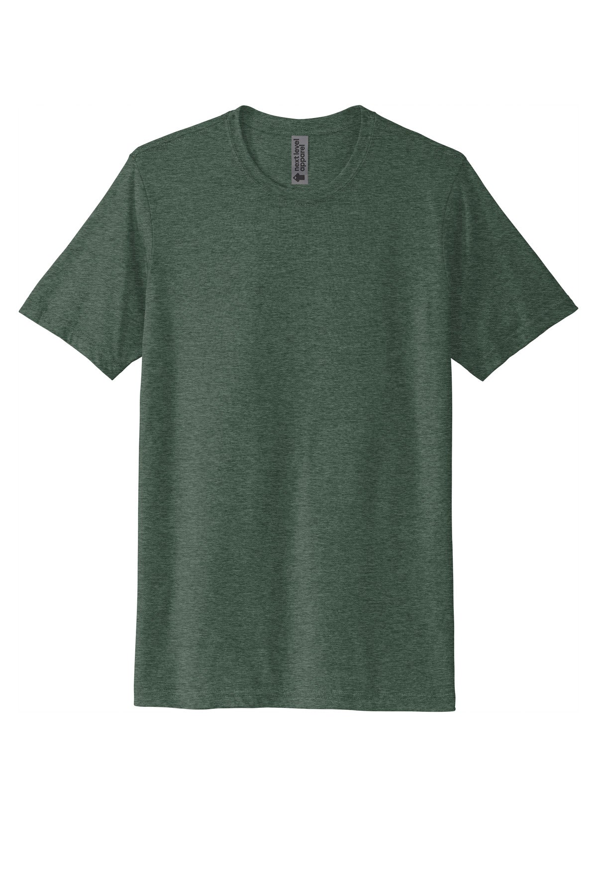 Front View of RoyalPine Next Level Apparel Adult Poly/Cotton Tee. NL6200 plain