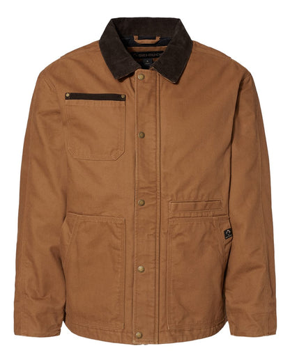 Front View of Saddle Rambler Boulder Cloth Jacket Tall Sizes - 5091T