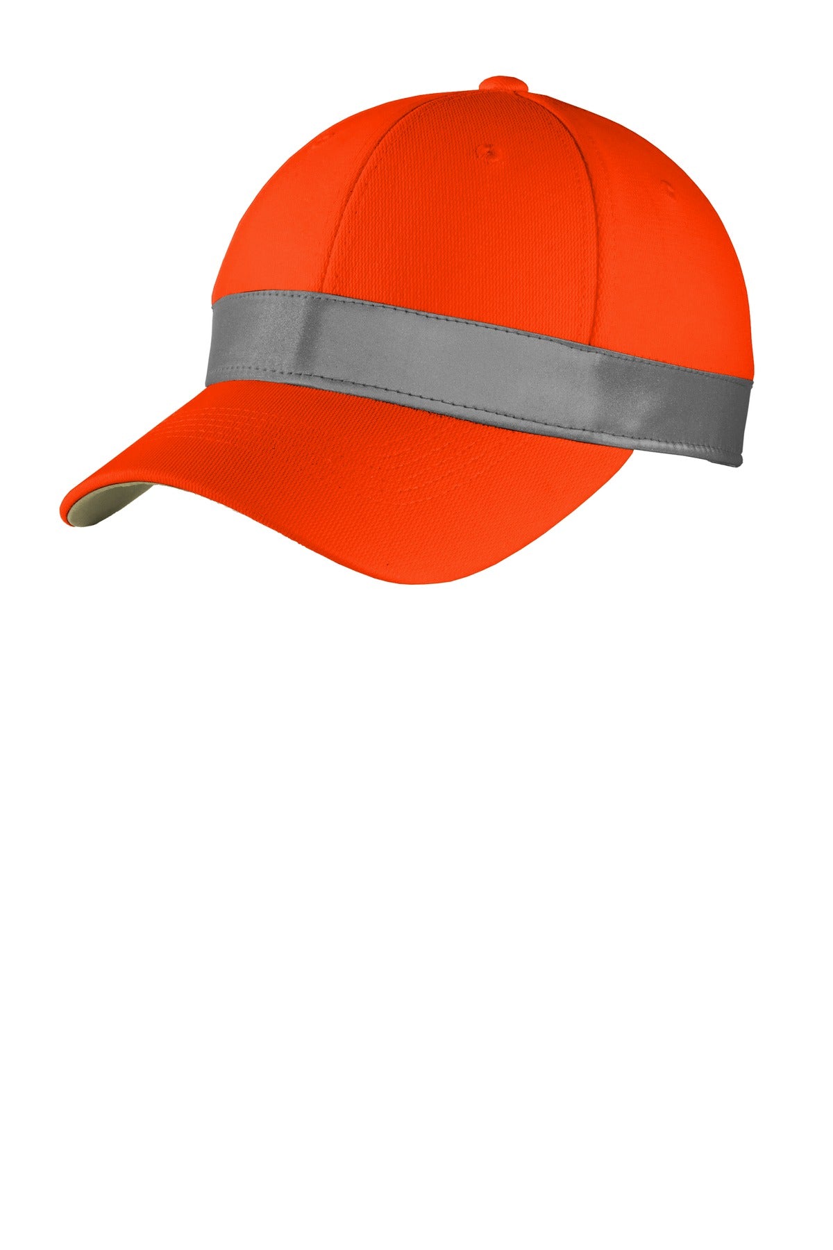 Front View of Safety Orange CornerStone ANSI 107 Safety Cap. CS802 plain