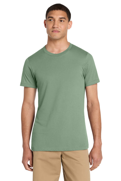 Front View of Sage BELLA+CANVAS Unisex Jersey Short Sleeve Tee. BC3001 plain