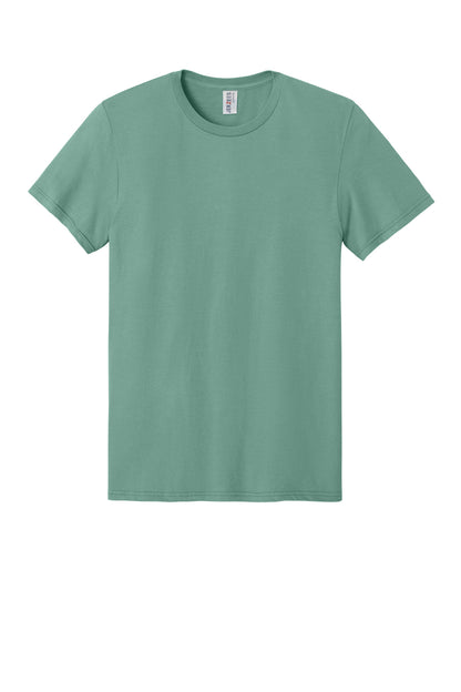 Front View of Sage Jerzees Ultimate Unisex Ring Spun T-Shirt IC46M plain