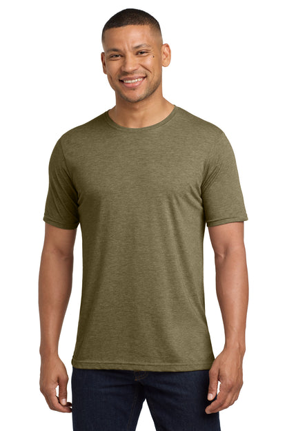 Front View of Sage Next Level Apparel Adult Poly/Cotton Tee. NL6200 plain