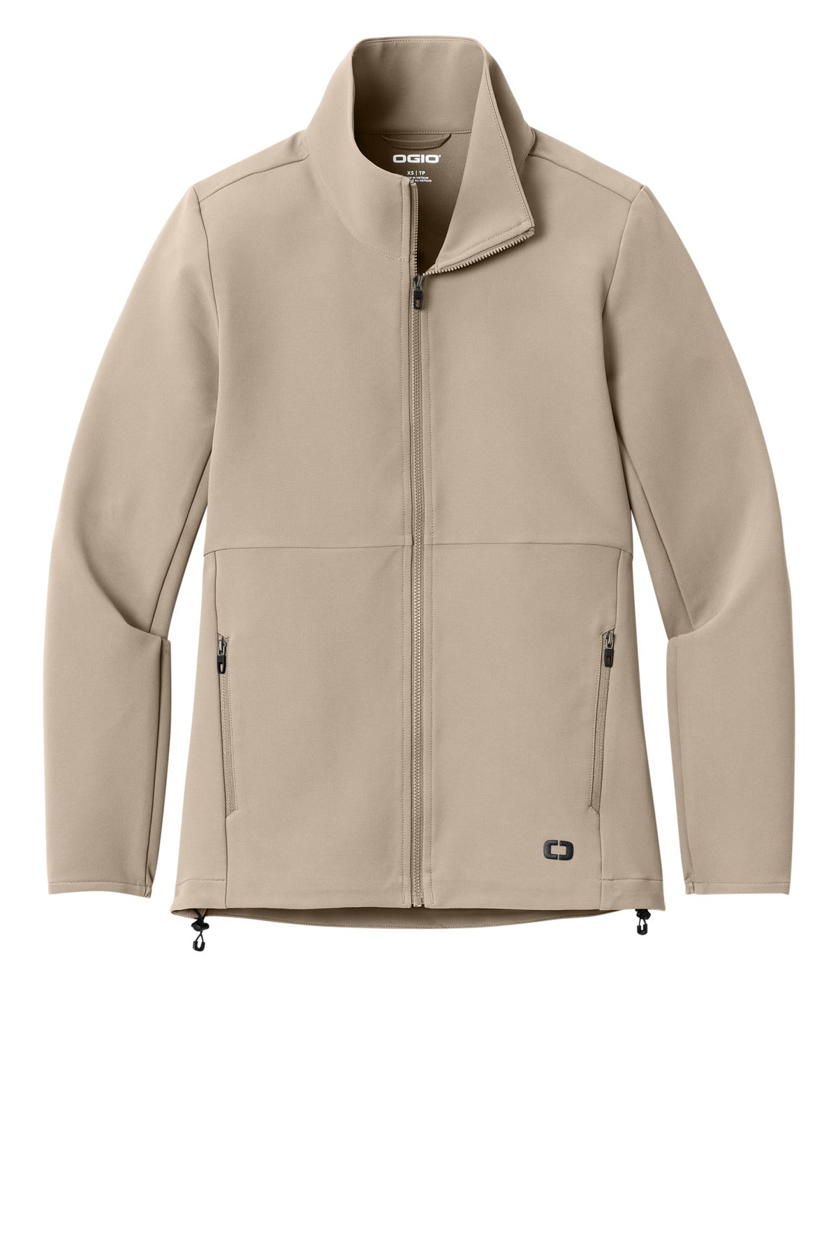 Front View of Sahara OGIO Women's Kinetic Soft Shell LOG740 plain