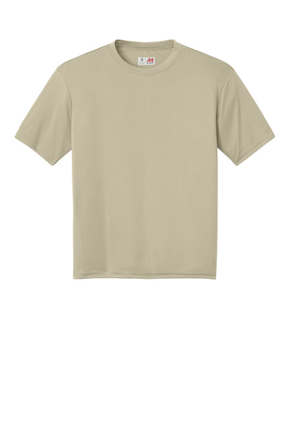 Front View of Sand A4 Cooling Performance Short Sleeve Tee A4N3142 plain