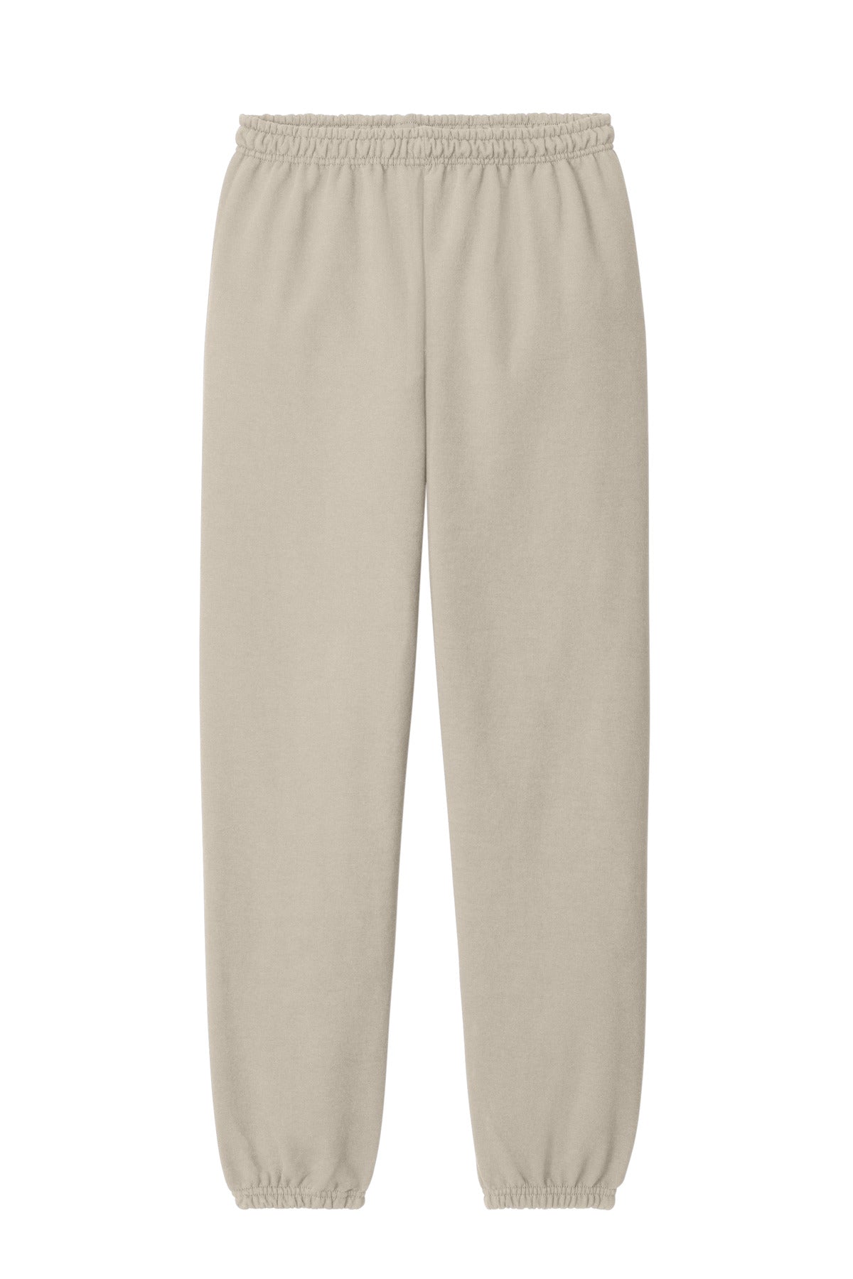 Front View of Sand Gildan Heavy Blend Sweatpant. 18200 plain