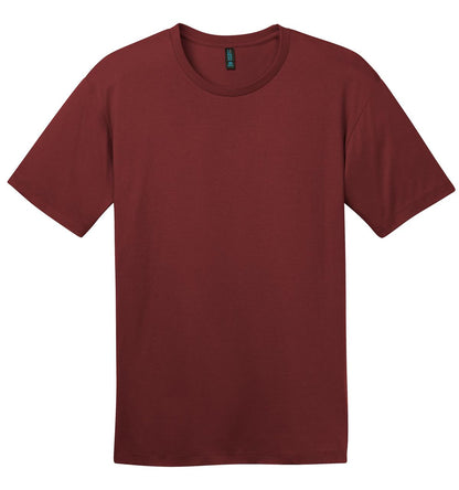 Front View of Sangria District Perfect Weight Tee. DT104 plain