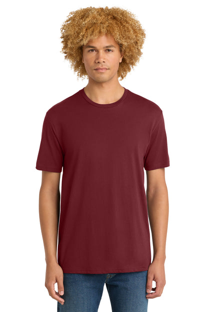 Front View of Sangria District Perfect Weight Tee. DT104 plain