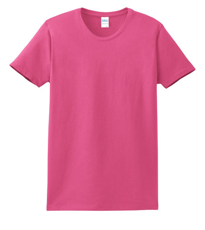Front View of Sangria Port & Co Women's Essential Tee. LPC61 plain