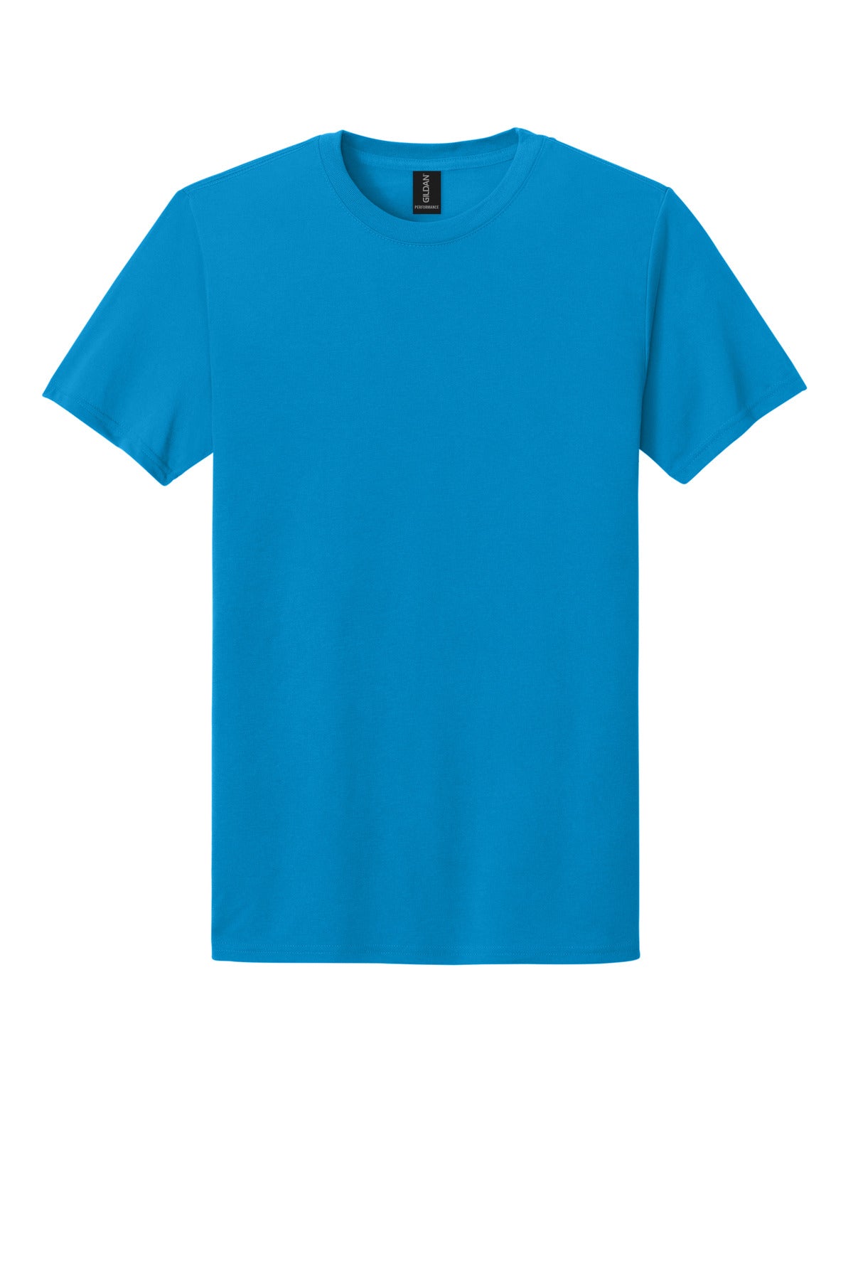 Front View of Sapphire Gildan Gildan Performance T-Shirt. 42000 plain