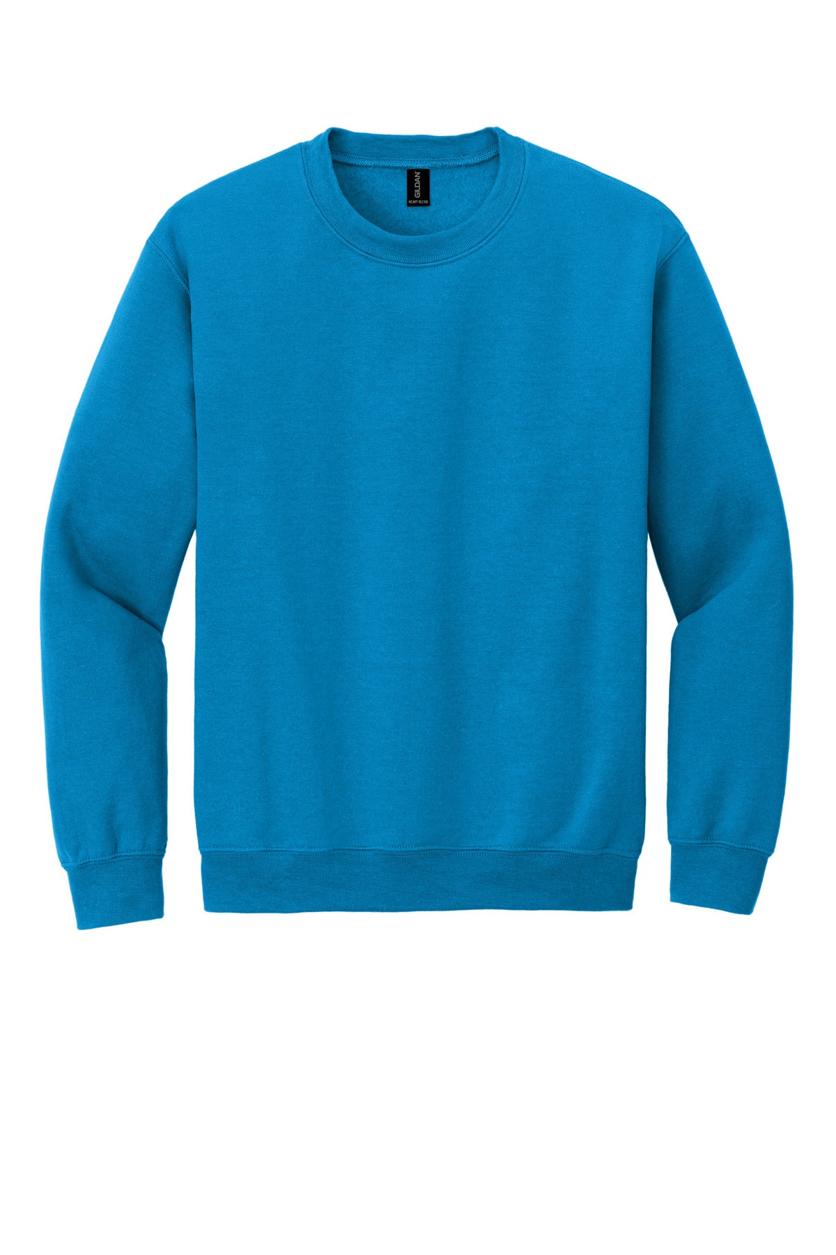 Front View of Sapphire Gildan Heavy Blend Crewneck Sweatshirt. 18000 plain