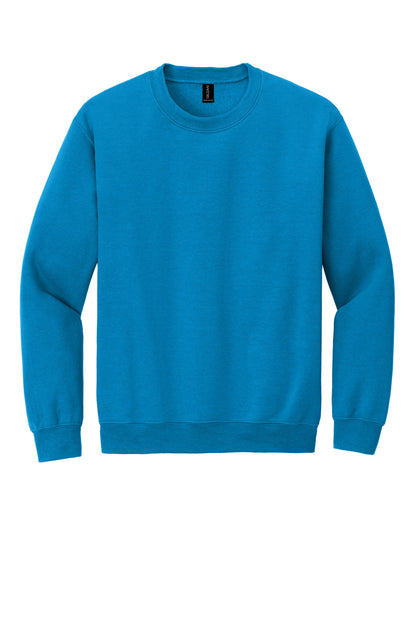 Front View of Sapphire Gildan Heavy Blend Crewneck Sweatshirt. 18000 plain