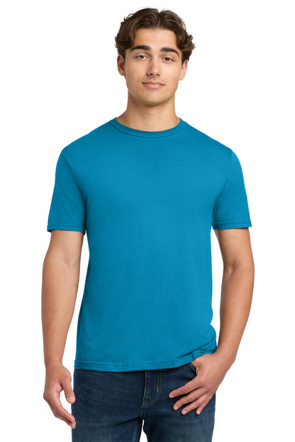 Front View of Sapphire Gildan Softstyle T-Shirt. 64000 plain