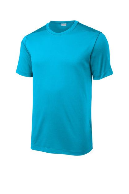 Front View of Sapphire Sport-Tek Posi-UV Pro Tee. ST420 plain